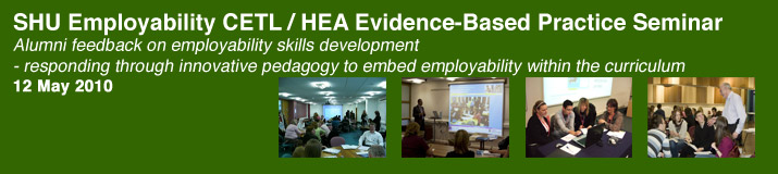 SHU Employability CETL/HEA Practice based seminar, 12 May 2010